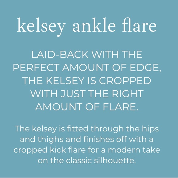 NWT KUT FROM THE KLOTH KELSEY HIGH RISE FAB AB ANKLE FLARE (GLORIFIED WASH) - Picture 7 of 11